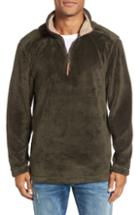 Men's True Grit Pebble Pile Quarter Zip Pullover - Green
