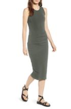 Women's James Perse Skinny Ruched Tank Dress - Green