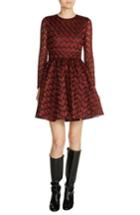 Women's Maje Lace Fit & Flare Dress - Red
