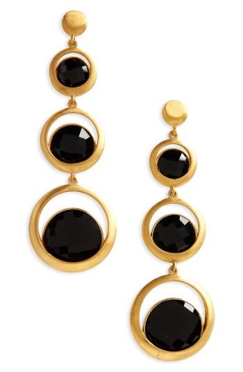 Women's Dean Davidson Triple Semiprecious Stone Drop Earrings