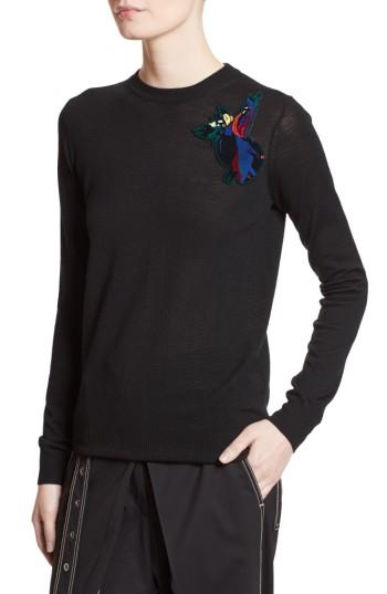 Women's Proenza Schouler Patch Embellished Wool Sweater