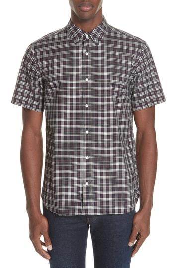 Men's Burberry Edward Short Sleeve Shirt - Blue