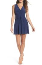 Women's Greylin Bilson Fit & Flare Silk Dress - Blue