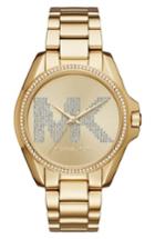 Women's Michael Kors Bradshaw Pave Logo Bracelet Watch, 43mm