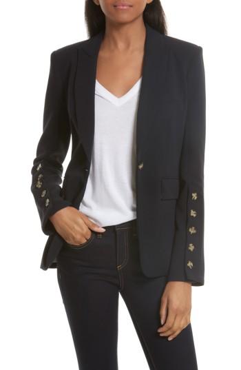 Women's Veronica Beard Steele Cutaway Jacket - Blue