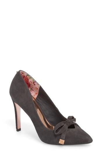 Women's Ted Baker London Gewell Bow Pump M - Grey