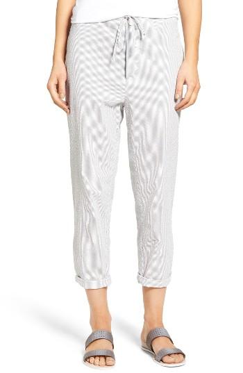 Women's James Perse Crop Seersucker Pants