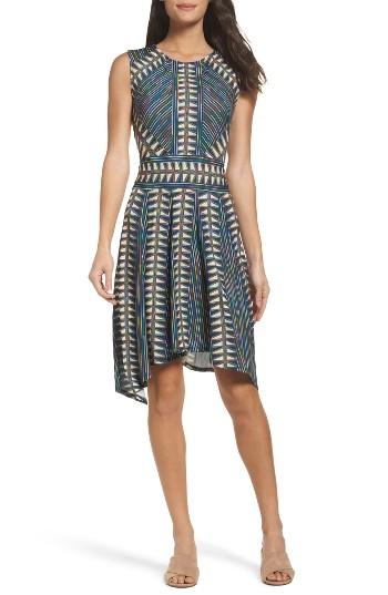 Women's Bcbgmaxazria City Fit & Flare Dress - Blue