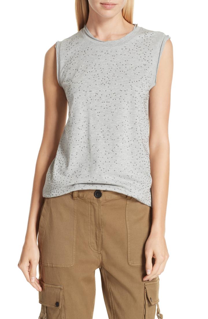 Women's Robert Rodriguez Studded Tank - Grey