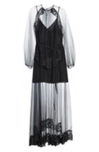 Women's Stella Mccartney Sophia Lace Overlay Maxi Dress Us / 44 It - Black