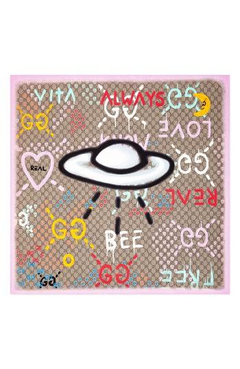Women's Gucci Gg Ufo Foulard Scarf, Size - Brown