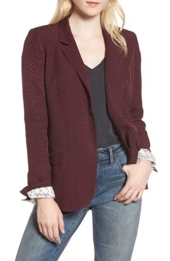 Women's Treasure & Bond Classic Blazer - Burgundy