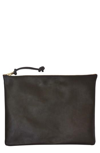 Men's Filson Large Leather Pouch - Green