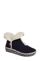 Women's Toni Pons Espadrille Platform Bootie With Faux Fur Lining -7.5us / 38eu - Blue