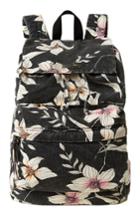 O'neill Starboard Floral Print Canvas Backpack - Black
