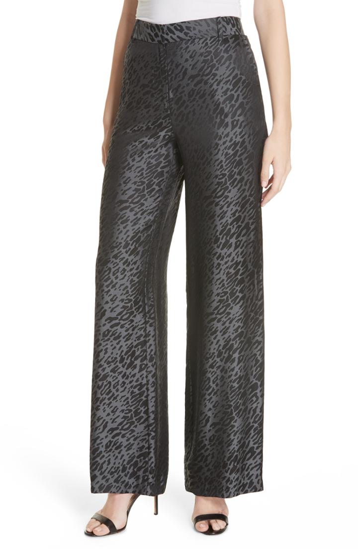 Women's Equipment Arwen Wide Leg Silk Blend Pants - Black