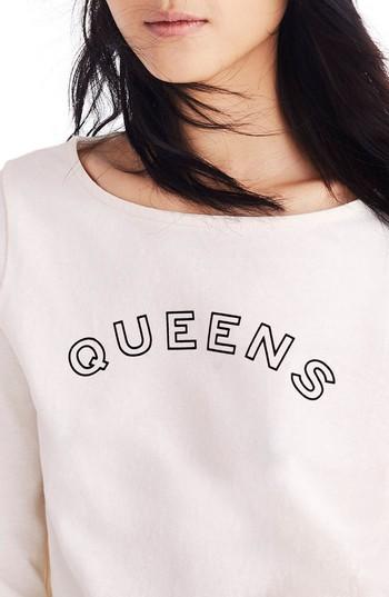 Women's Madewell Queens Graphic Tee, Size - White