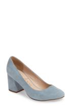 Women's Sole Society Lola Block Heel Pump .5 M - Blue