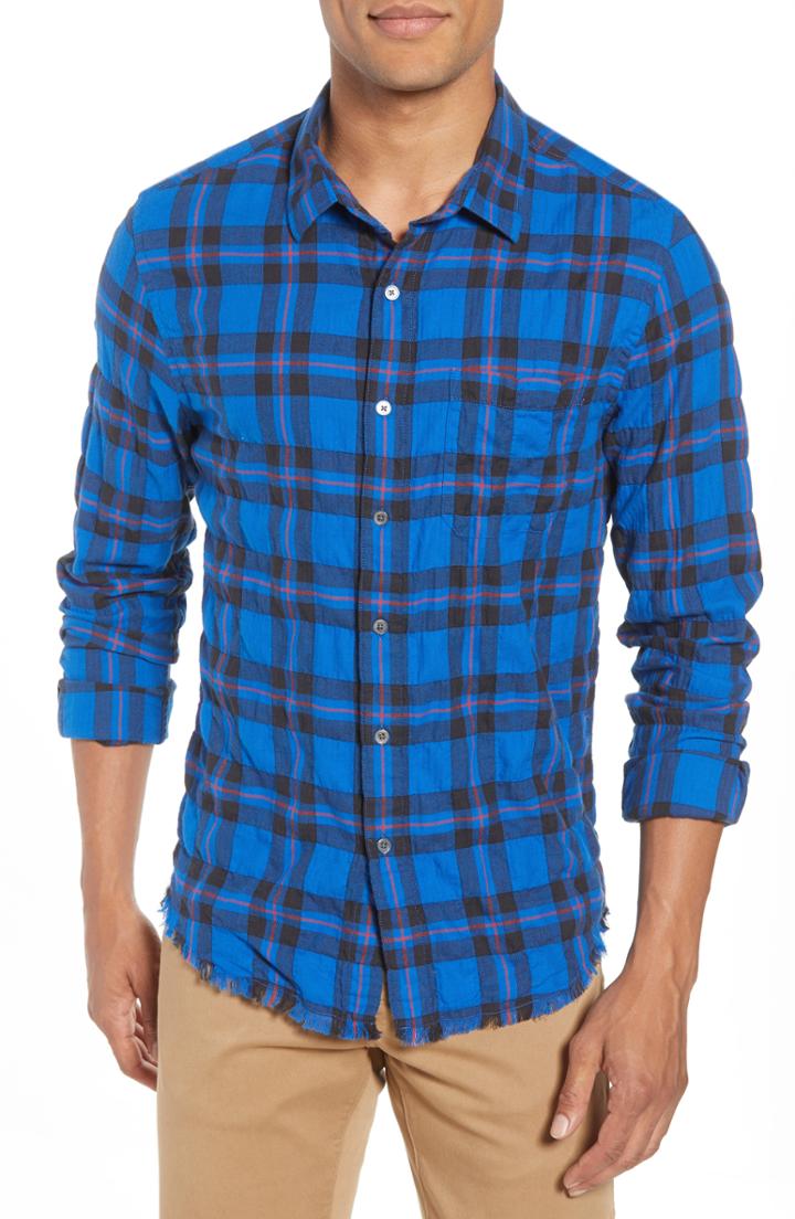 Men's Frame Slim Fit Check Workshirt