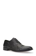 Men's Geox Bryceton Textured Cap Toe Oxford Us / 39eu - Black