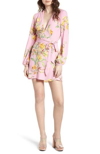 Women's Afrm Piper Satin Open Back Dress - Pink