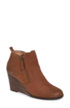 Women's Caslon Wesley Wedge Bootie M - Brown