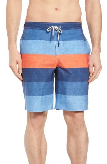 Men's Johnnie-o Shore Swim Trunks, Size - Blue