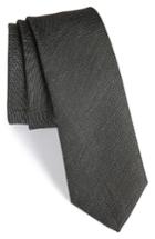 Men's Boss Solid Silk & Linen Tie