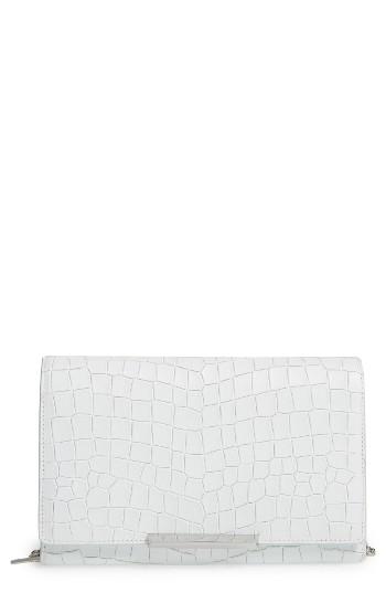 Women's Botkier Vanderbilt Leather Wallet On A Chain - White