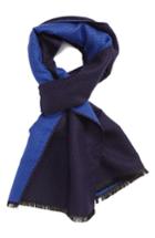 Men's Nordstrom Men's Shop Silk Blend Scarf, Size - Blue
