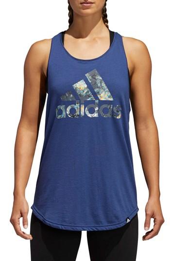 Women's Adidas Festival Flora Tank - Blue