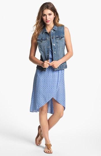 Two By Vince Camuto Vintage Wash Denim Vest
