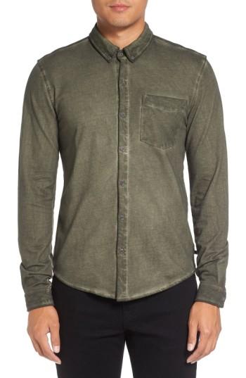 Men's Michael Stars Slim Fit Garment Washed Sport Shirt