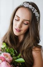 Brides & Hairpins Fiora Crystal Halo & Sash
