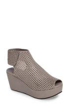Women's Chocolat Blu Wing Perforated Platform Wedge M - Grey