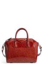 Givenchy Small Antigona Glazed Leather Satchel - Brown