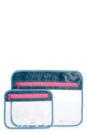 Mytagalongs 2-piece Splash Proof Tech Pouch Set - Blue