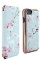 Ted Baker London Brook Iphone 6/6s/7 Mirror Folio Case - Pink
