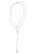 Women's Topshop Layer Stone Y-necklace