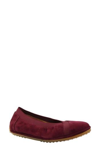 Women's L'amour Des Pieds Yerusha Flat M - Burgundy