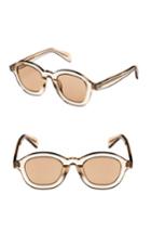 Women's Celine 47mm Round Sunglasses - Beige/ Light Brown