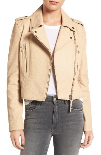 Women's Derek Lam 10 Crosby Leather Moto Jacket
