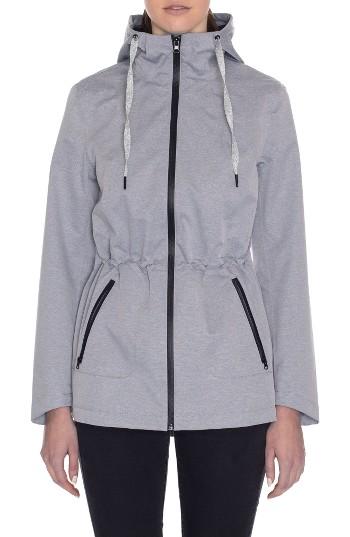 Women's Laundry By Shelli Segal Hooded Active Jacket - Grey