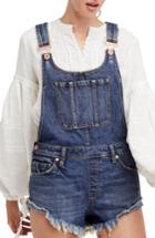 Women's Free People Summer Babe Short Overalls - Blue