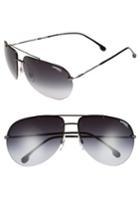 Men's Carrera Eyewear 149s 65mm Polarized Aviator Sunglasses - Dark Ruthenium / Gray Gradient