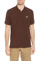 Men's Rag & Bone Fit Pique Polo, Size Small - Brown