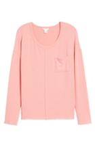 Women's Caslon Cozy Knit Long Sleeve Tee - Pink