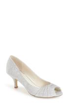 Women's Pink Paradox London 'romantic' Peep Toe Pump .5 M - Metallic