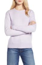 Women's Halogen Bow Back Sweater, Size - Purple