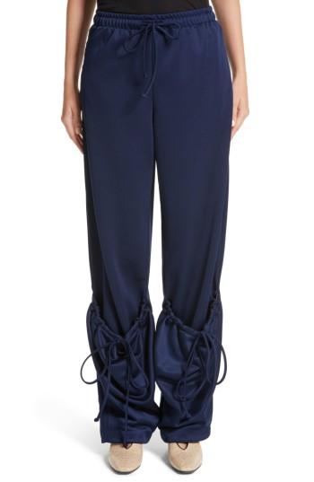 Women's J.w.anderson Jersey Pocket Hem Trousers Us / 10 Uk - Blue